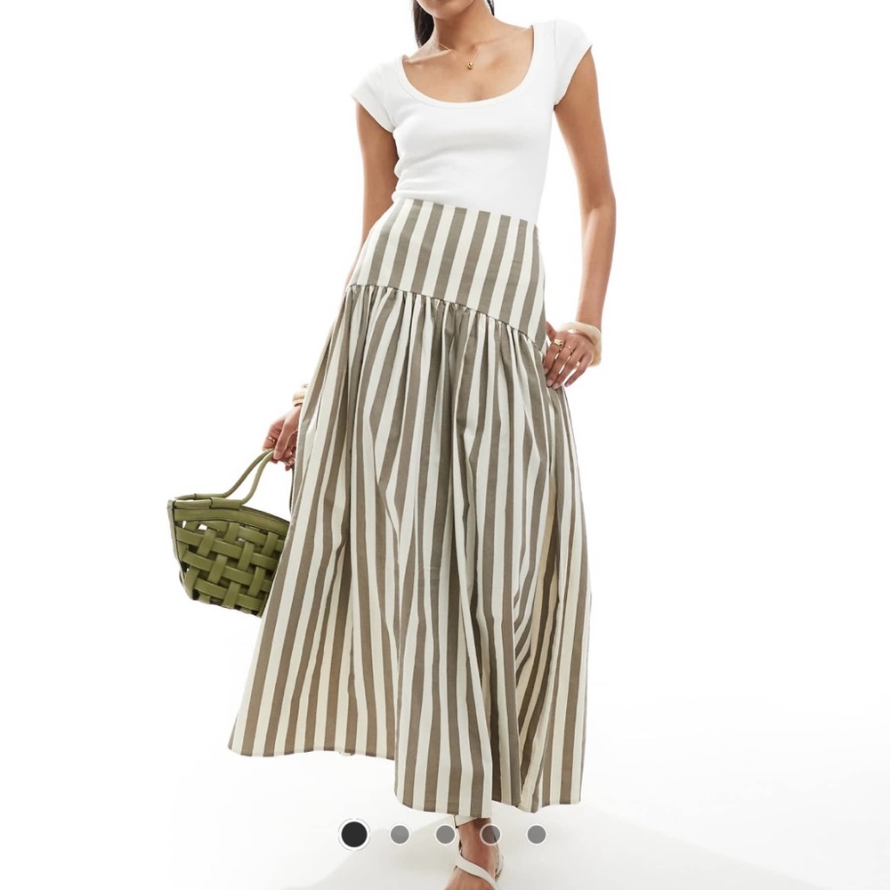 ASOS drop waist linen maxi skirt. Size 6. Great condition